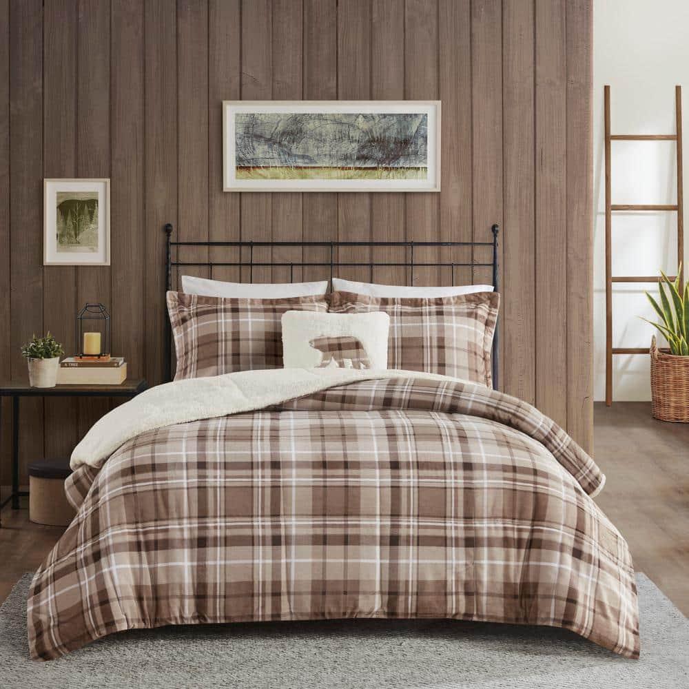 Woolrich Alton Plush to Sherpa Down Alternative Comforter Set