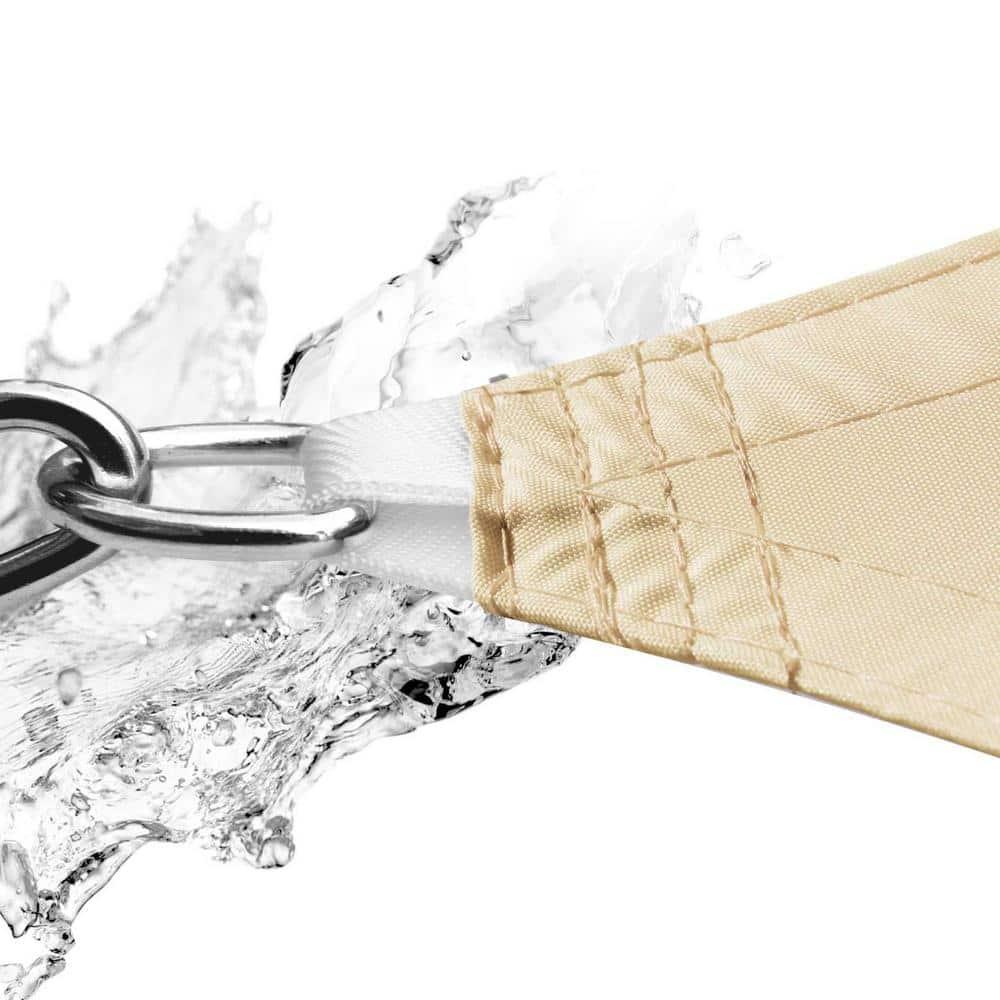 Colourtree Square Waterproof Sun Shade Sail With Installation Winch Kit | Wayfair