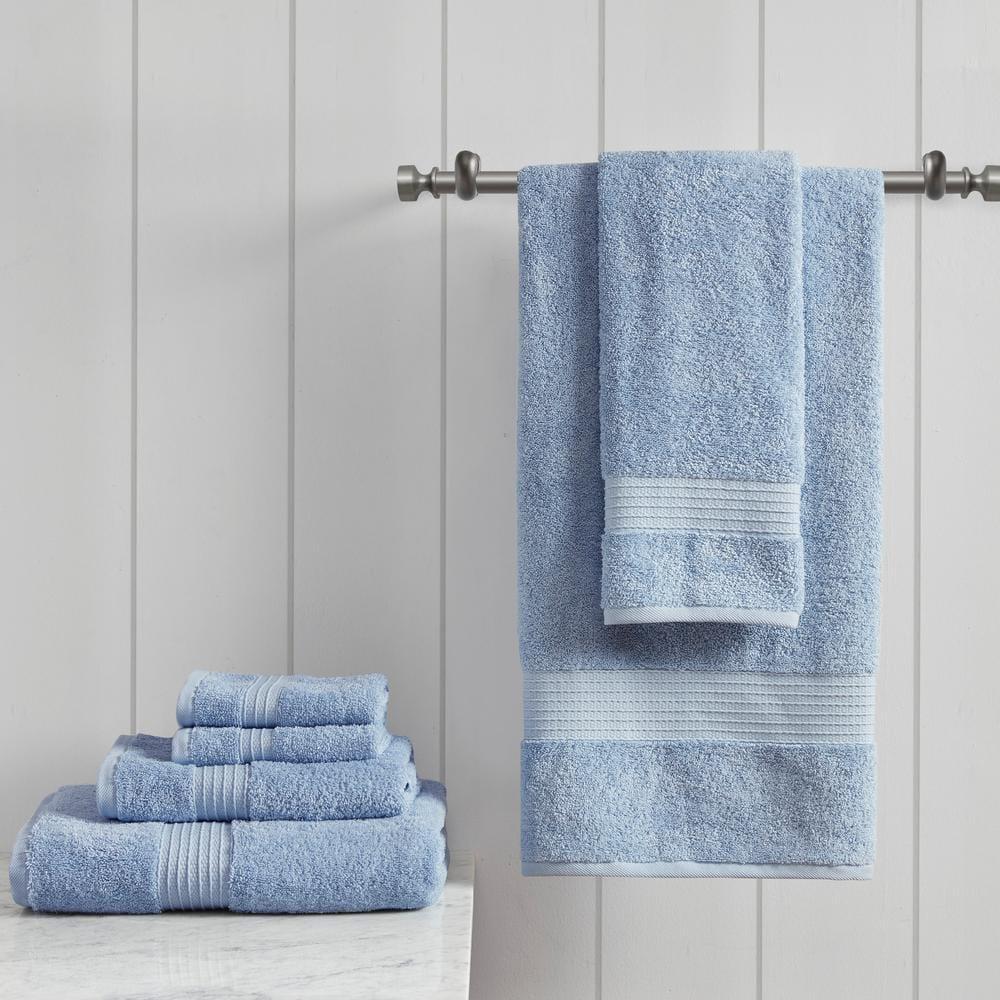 Madison Park 6 Piece 100% Organic Cotton Bath Towels Multi-Size Set