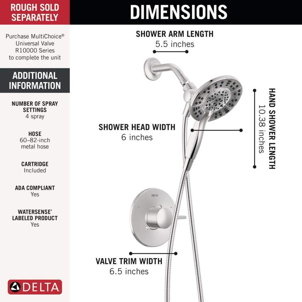 Monitor 14 Series Shower Only Trim Only with In2ition Hand Shower