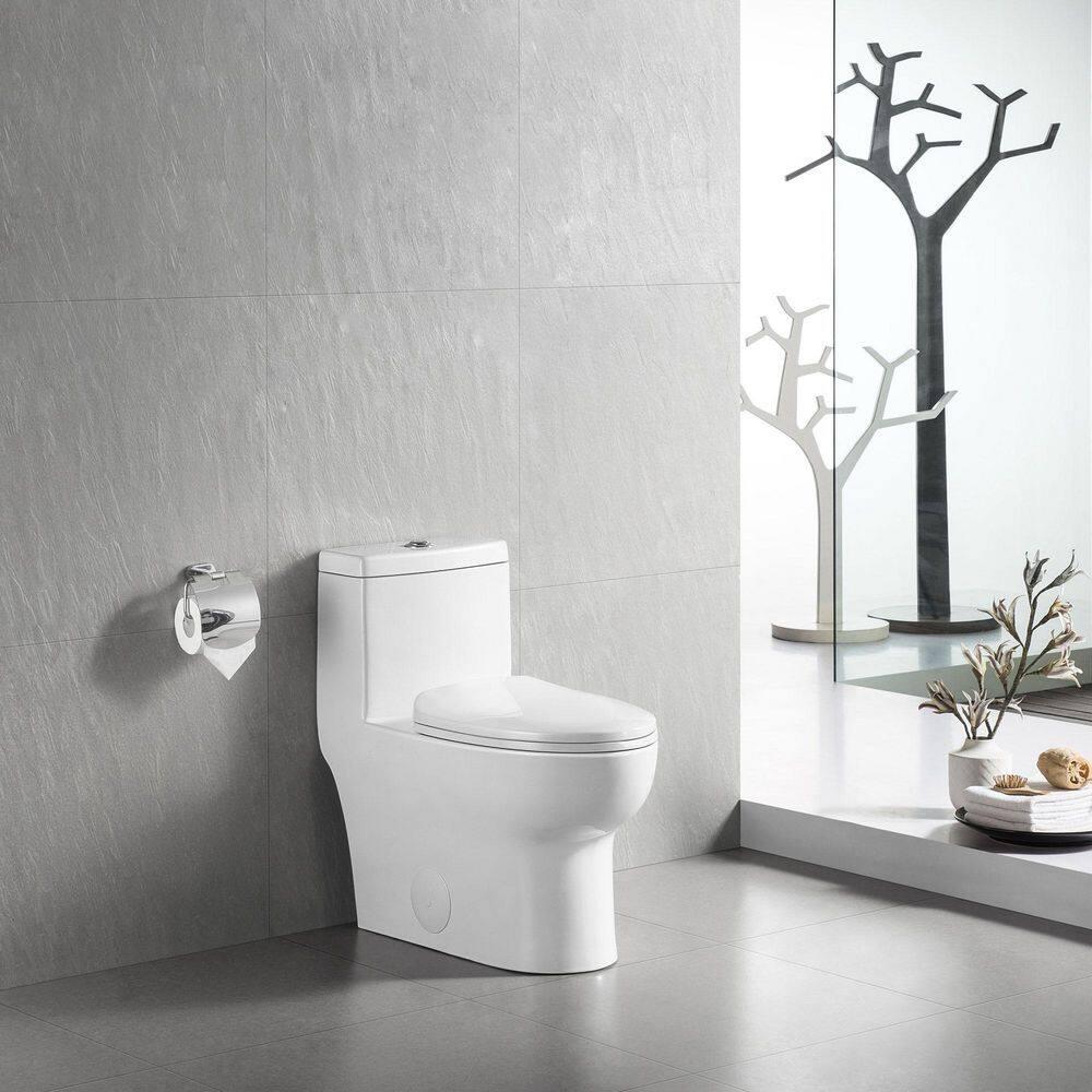 Ally Standard Bathroom Toielt, Modern Toilet with Comfort Chair Height Floor Mounted(Seat Included)