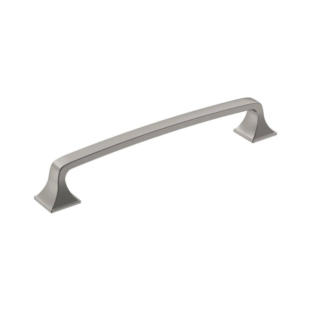 Amerock Ville 6-5/16 inch (160mm) Center-to-Center Satin Nickel Cabinet Pull