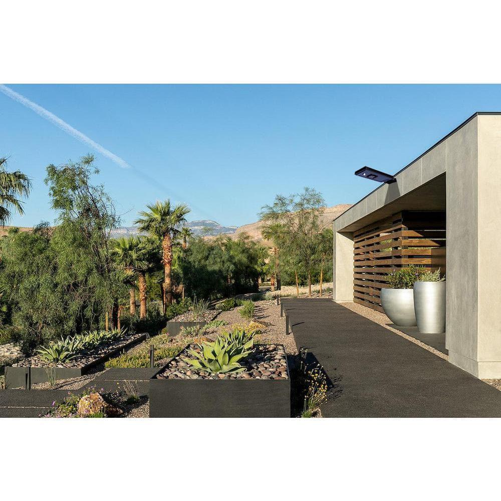 eLEDing Solar Power AI-Smart 1600 Lumens Cree LED Area Parking Light in Black