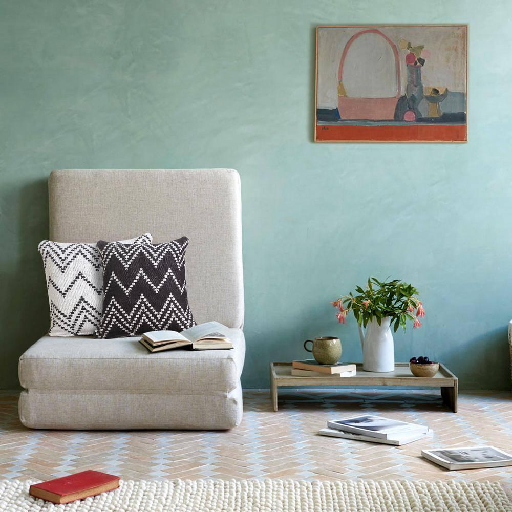 ZeaZu Chevron Cotton Reversible Throw Pillow