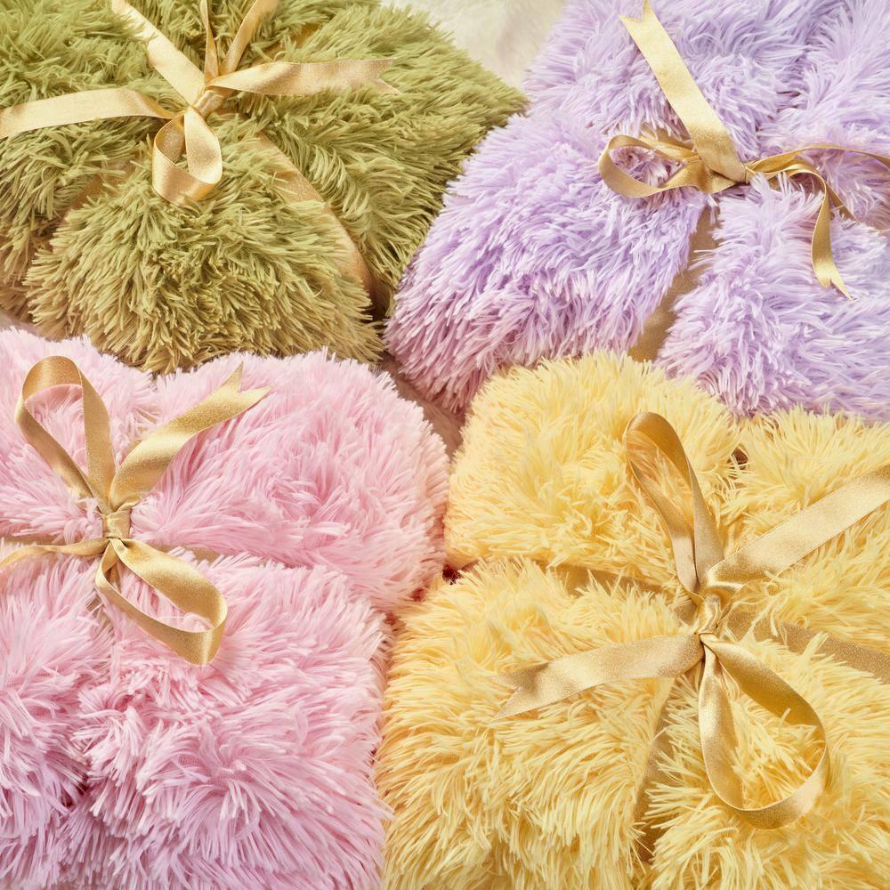 Chanasya Shaggy Shaggy Super Elegent Sherpa Long Fur Throw