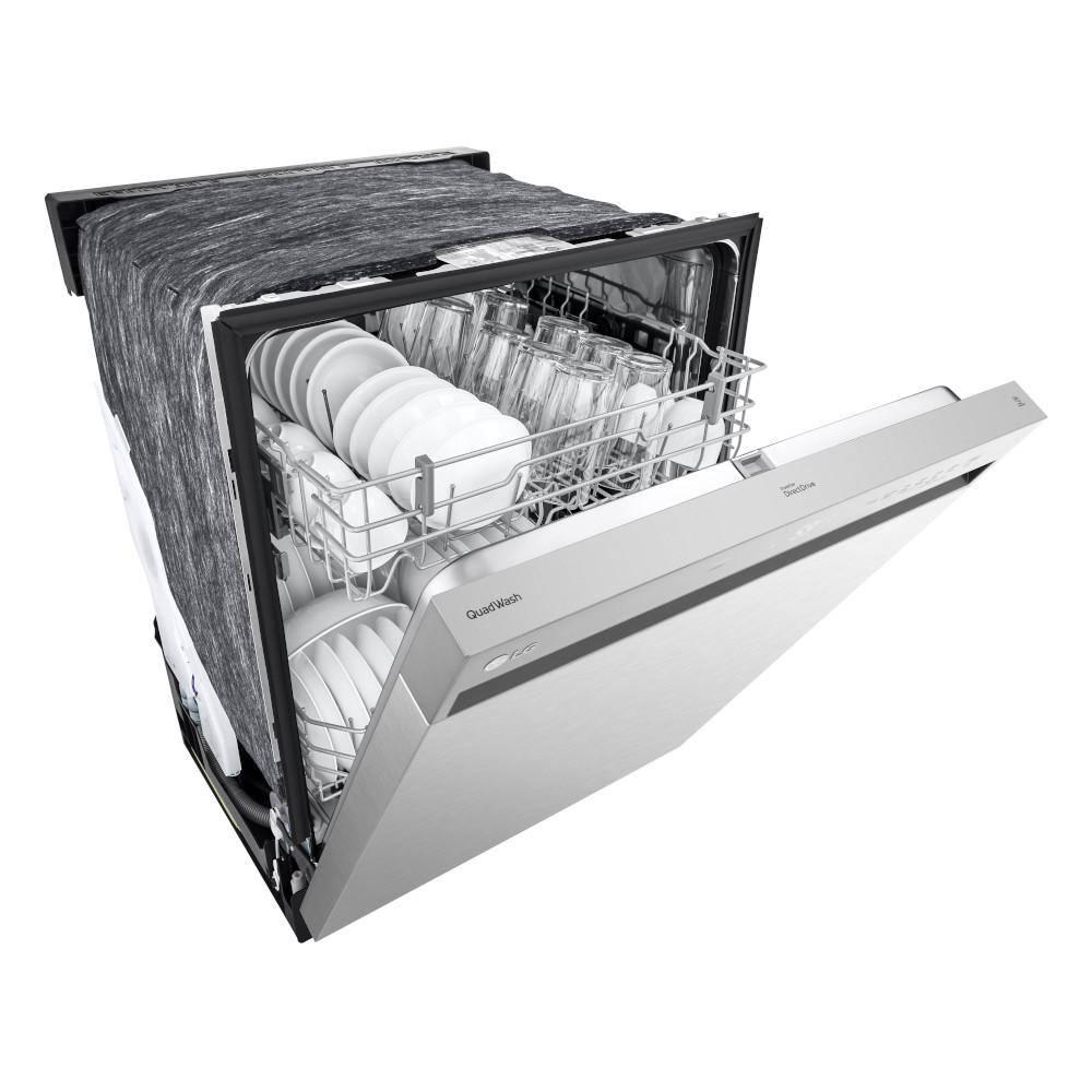 24-inch Wide QuadWash Front Control Dishwasher - Stainless Steel