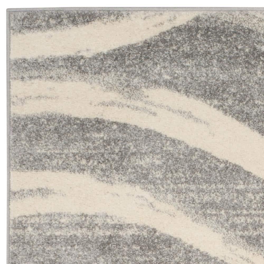 Adirondack ADR125 Machine Made Indoor Area Rug - Grey/Cream - 6'x9' - Safavieh