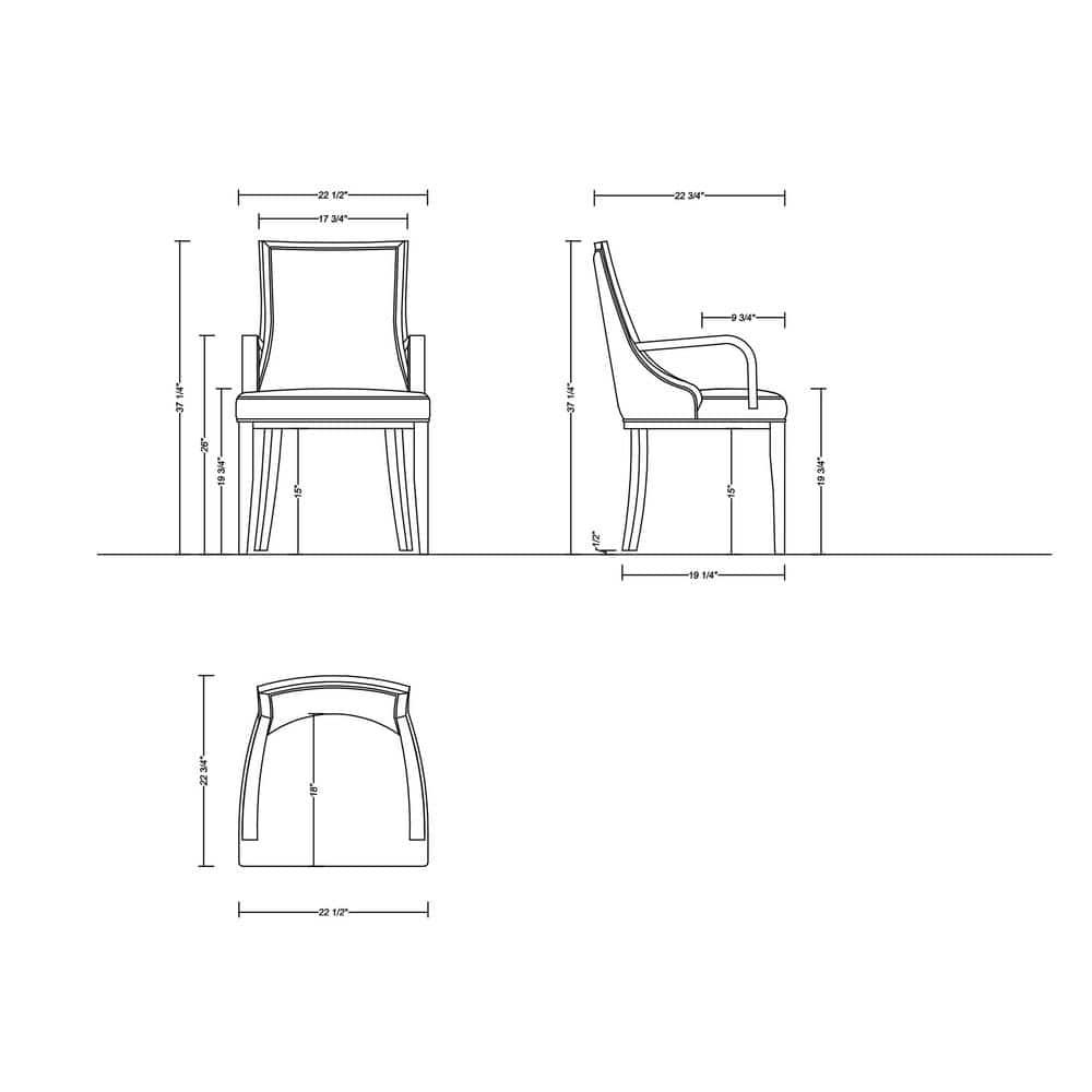 Faux Leather Upholstered Armchair