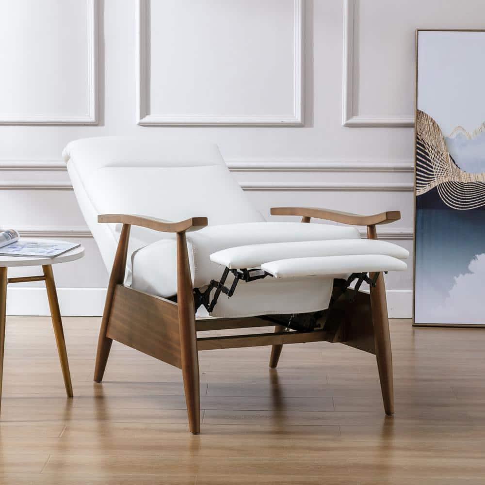 Comfort Pointe Solaris Press-Back Recliner Milky White