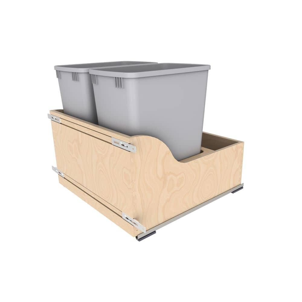 Rev-A-Shelf Wood Pullout Trash/Waste Container W/ Soft-Close