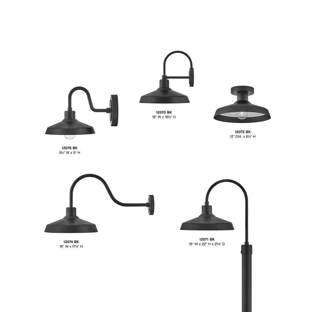 Hinkley Lighting - Outdoor - Forge - 1 Light Medium Outdoor Wall Lantern in