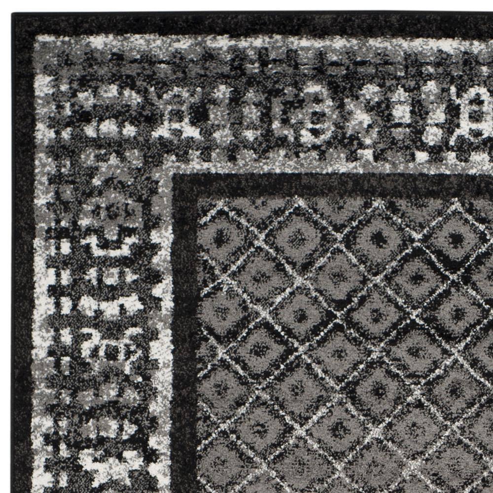 Adirondack ADR110 Machine Made Indoor Area Rug - Black/Silver - 9'x12' - Safavieh