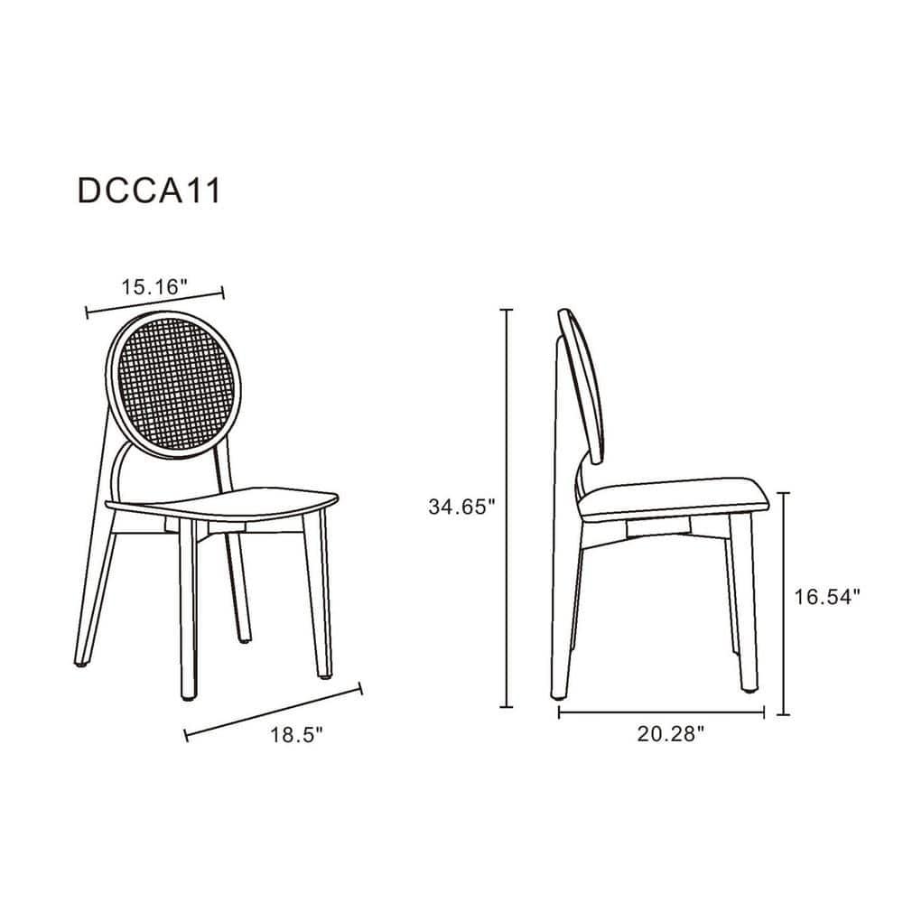 Bora- Bora Solid Wood Side Chair
