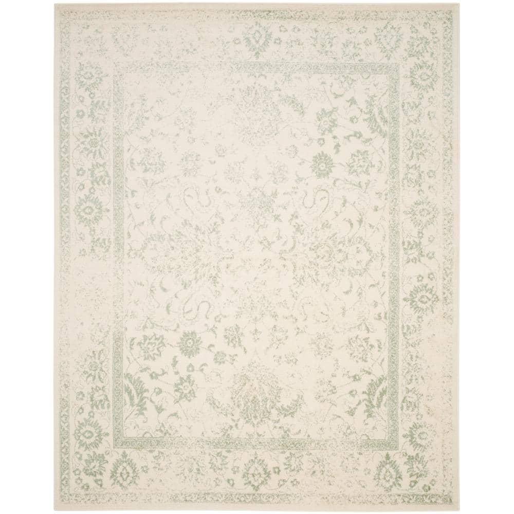 Adirondack ADR109 Machine Made Indoor Area Rug - Ivory/Sage - 8'x10' - Safavieh