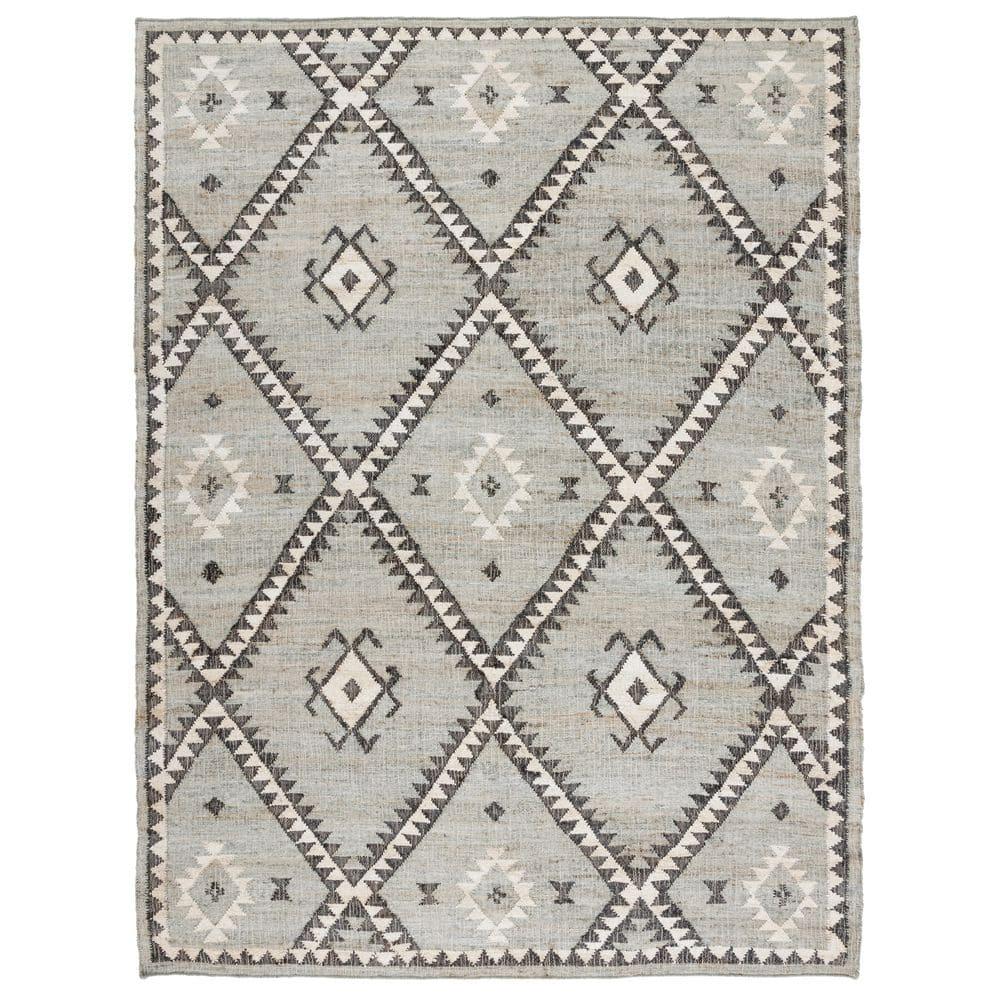 Kilim KLM761 Hand Woven Area Rug - Blue/Black - 8'x10' - Safavieh.