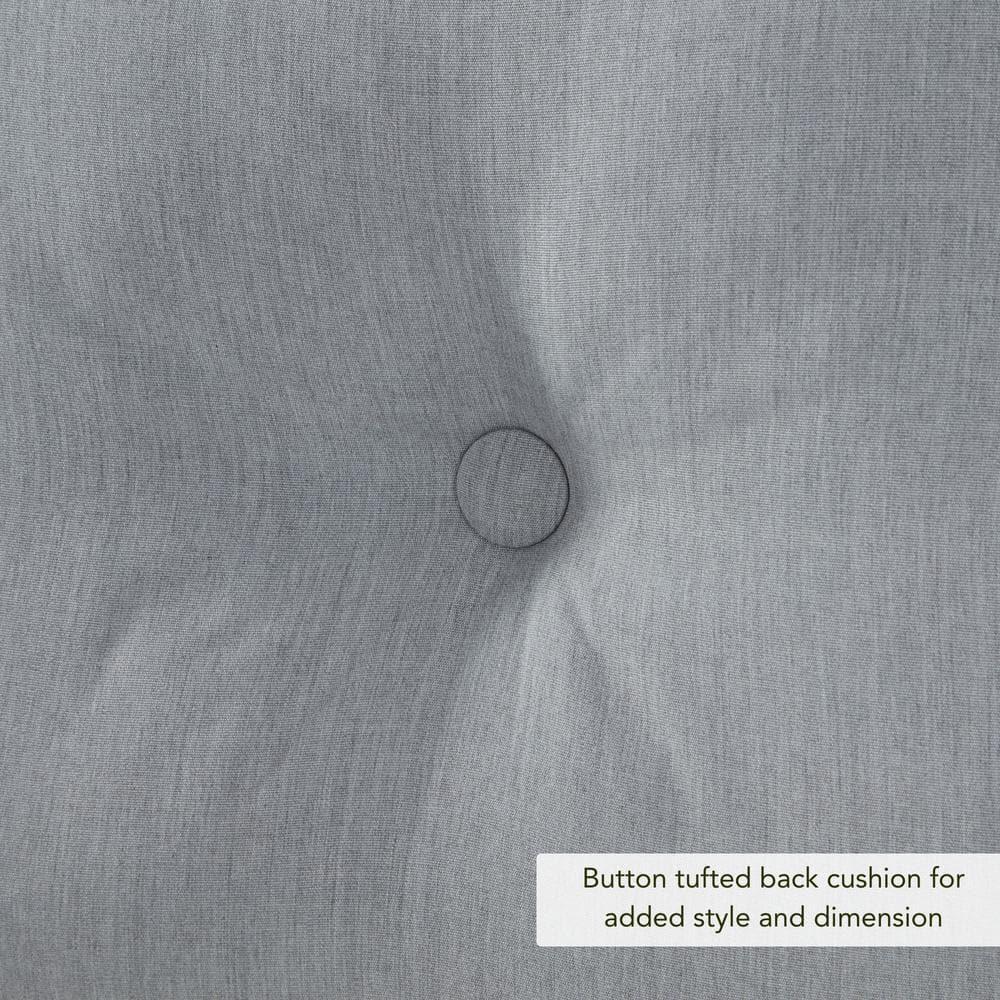 Sunbrella 2-Piece Outdoor Deep Seat Cushion Set in Canvas Granite