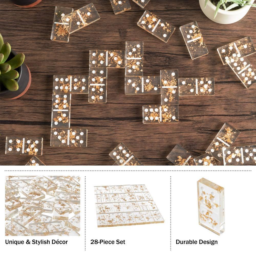 Trademark Games Acrylic 28 Piece Domino Set (Set of 28)