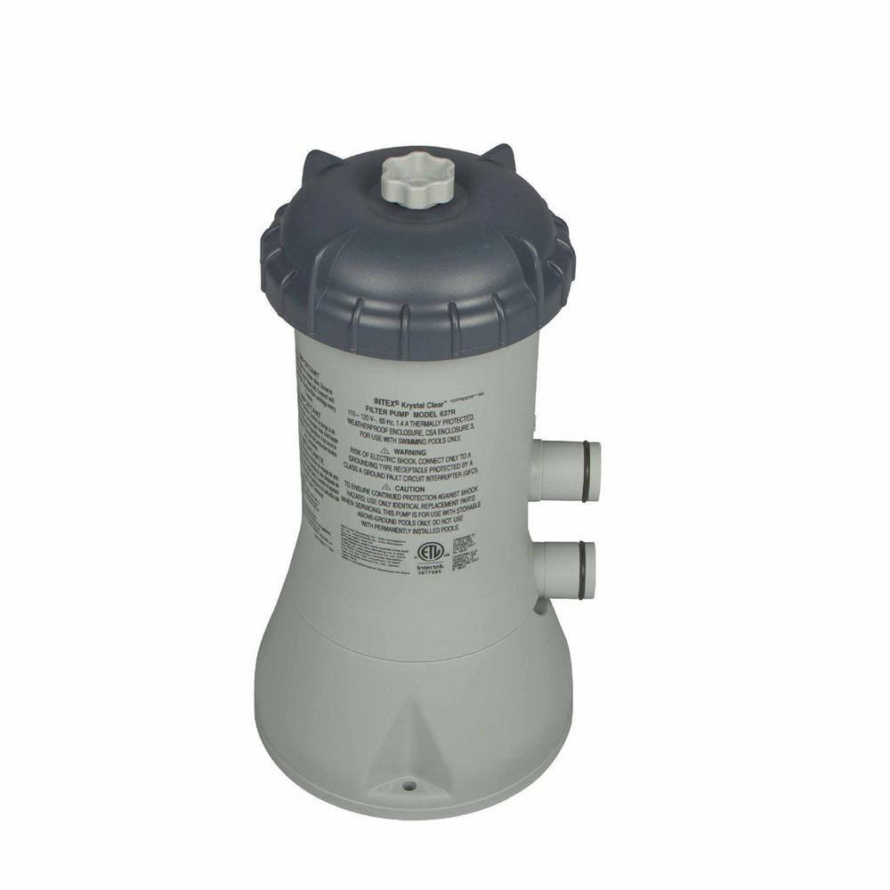 Frame Above Ground Baby Splash Swimming Pool Bundled w/ Intex Filter Pump