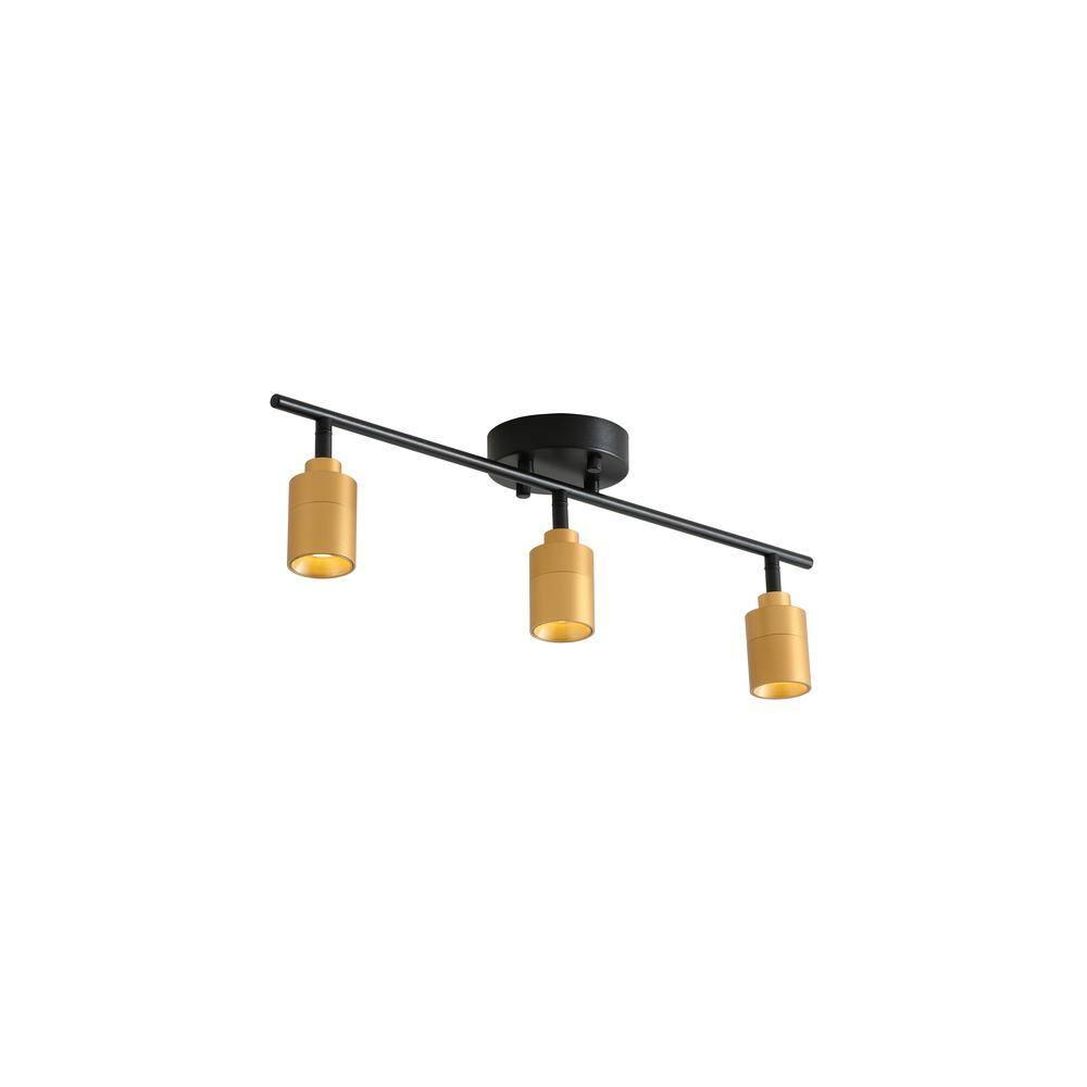 Vidalite Shura 3-Light Integrated LED Track Light with Rotatable Heads, 2 ft. Fixed Track Lighting Kit, 3000k, 1470 Lumens