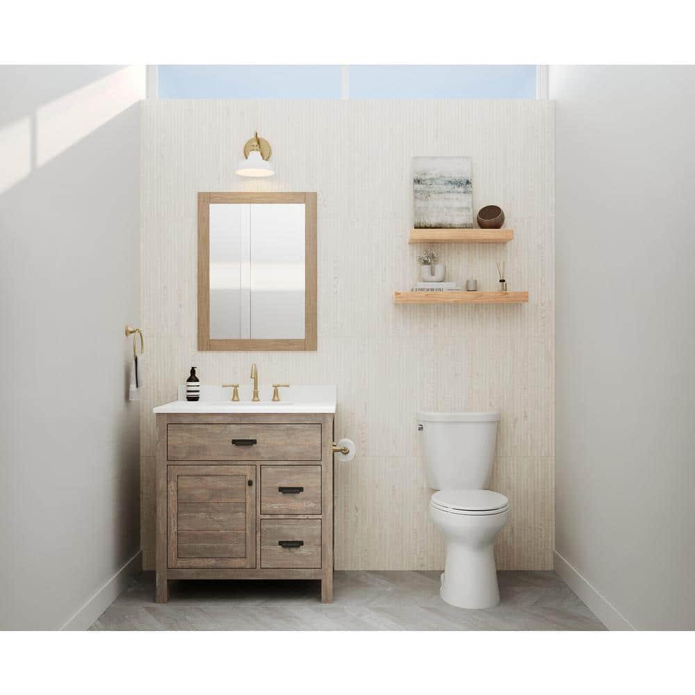 Chevron 24 in. x 48 in. Matte Porcelain Floor and Wall Tile (15.49 Sq. Ft. / Case)