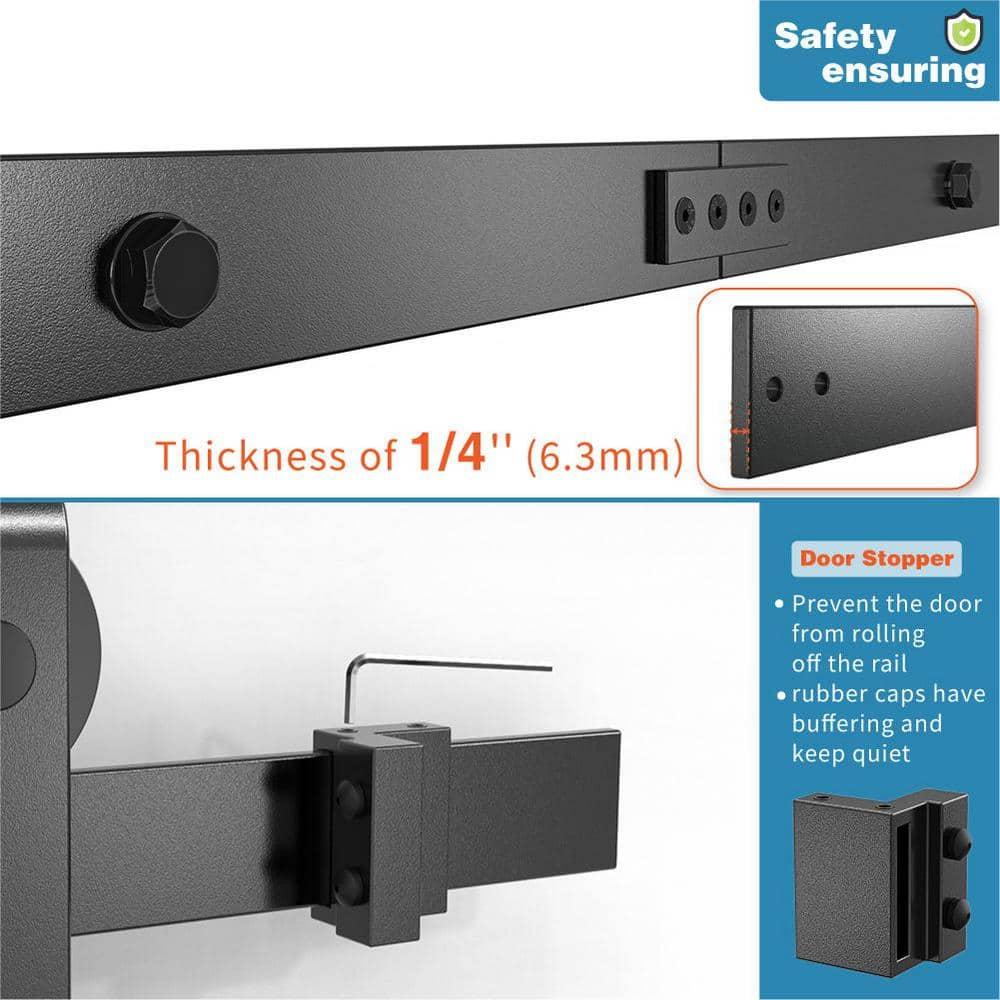 Lazio Sliding Standard Double Barn Door Hardware Kit