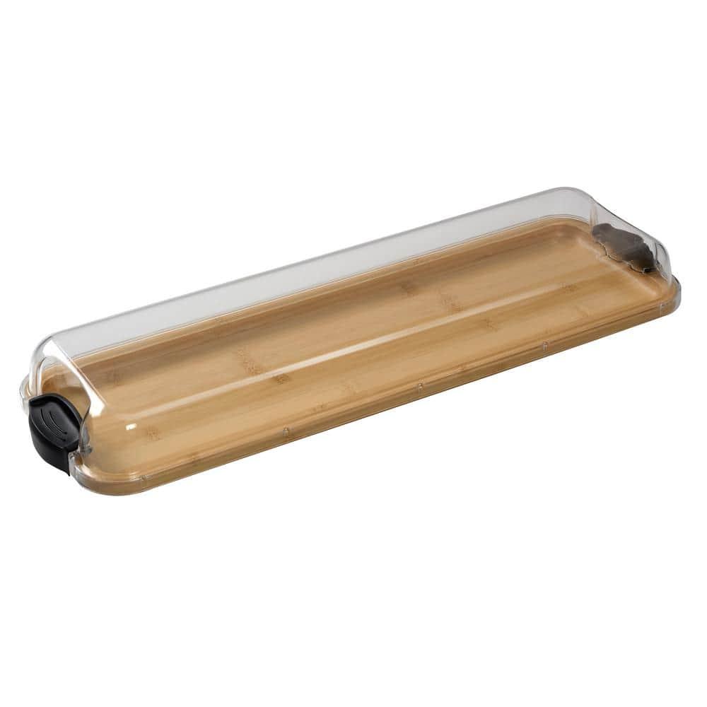 Farberware Farberware Build-A-Board 11 x 14 in. Bamboo Charcuterie Board With Locking Lid