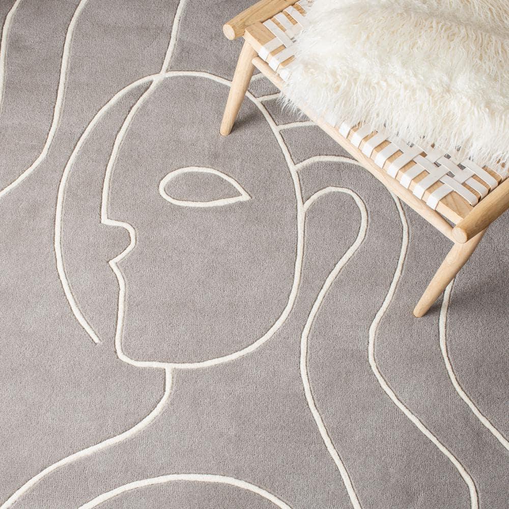 Fifth Avenue FTV111 Hand Tufted Area Rug - Gray/Ivory - 4'x6' - Safavieh.