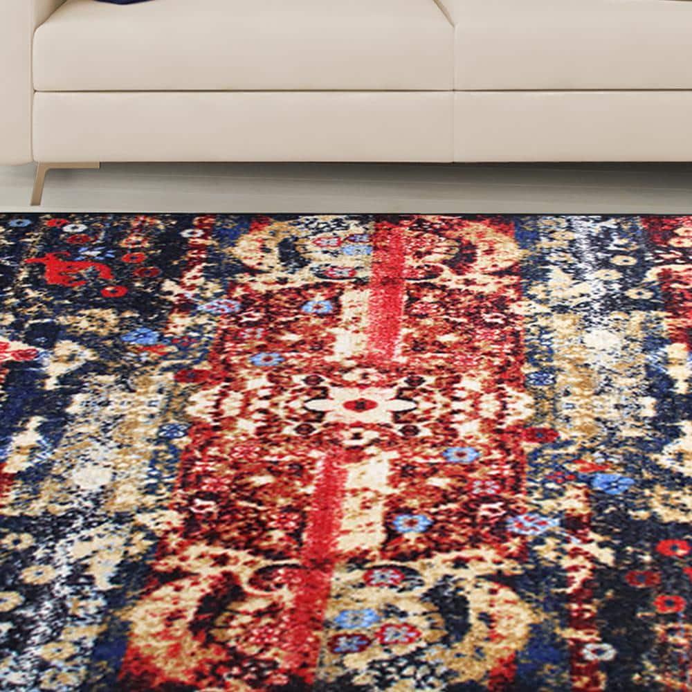 Bohemian Rustic Medallion Indoor Runner or Area Rug