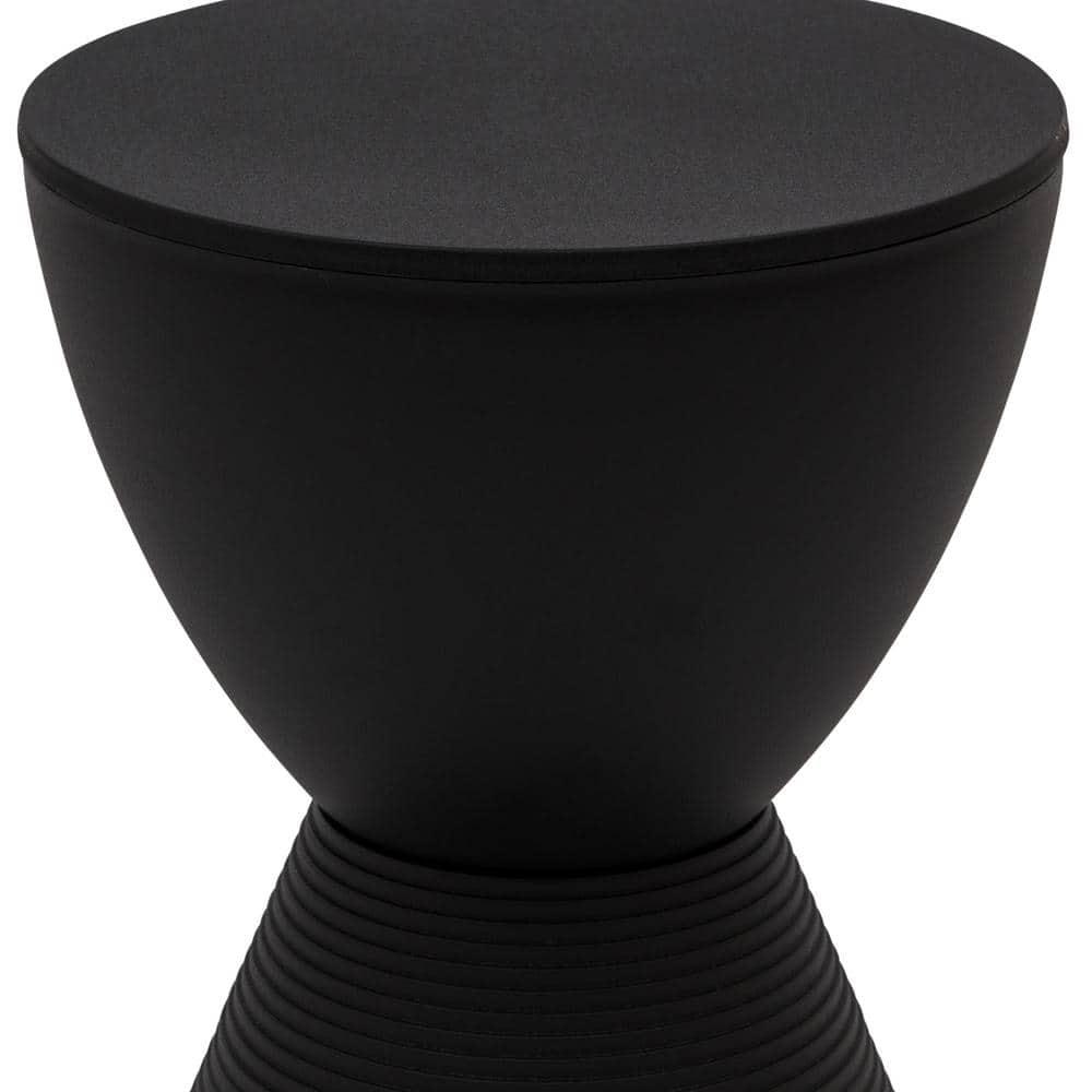 LeisureMod Boyd Modern Round Plastic Side Table