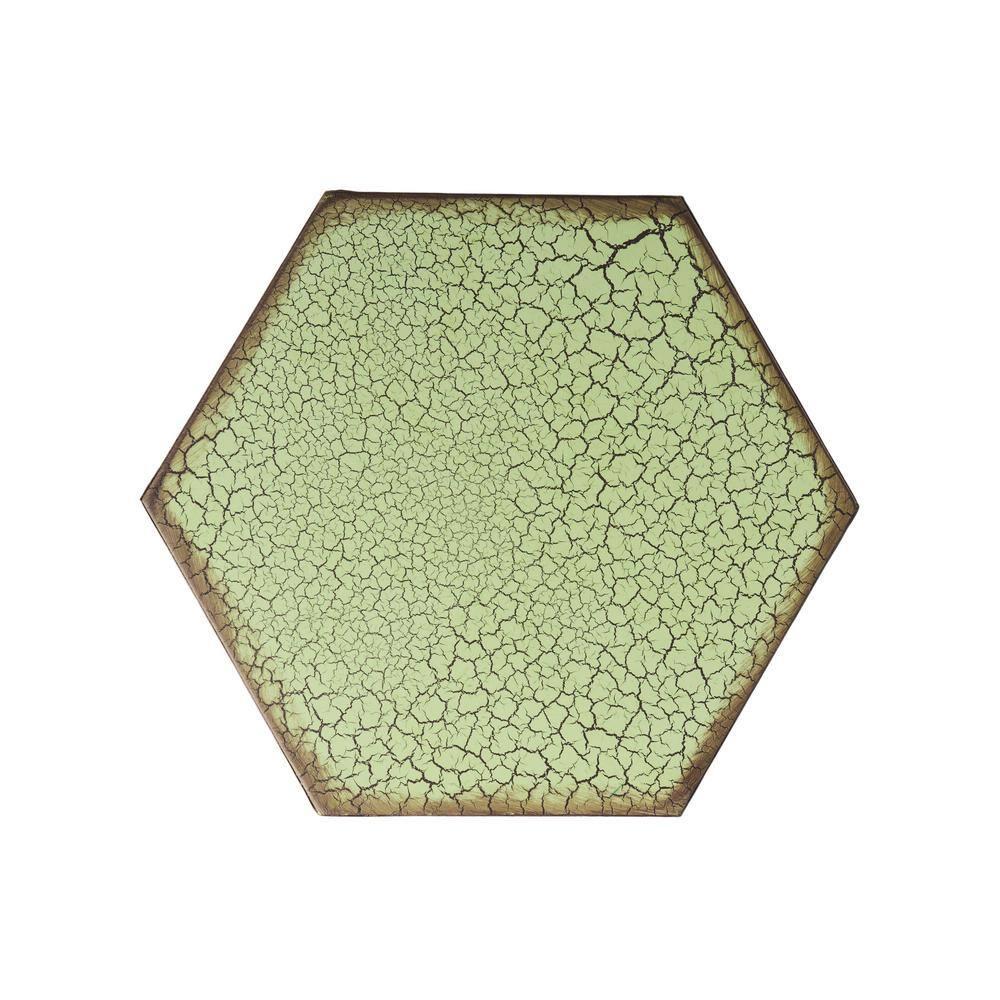 Eliana 14" Sunburst Outdoor Patio Iron Side Table: Weather-Resistant, Hexagon - Christopher Knight Home