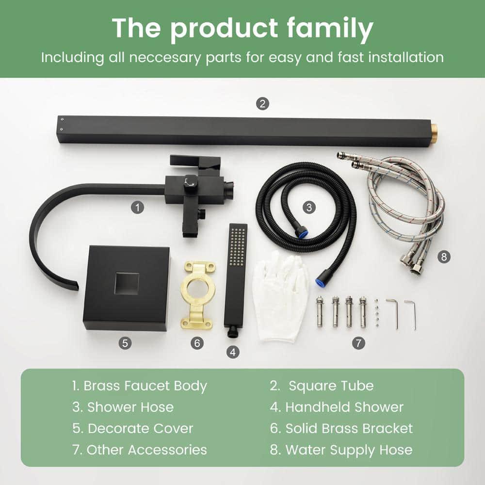 Floor Tub Filler with Diverter