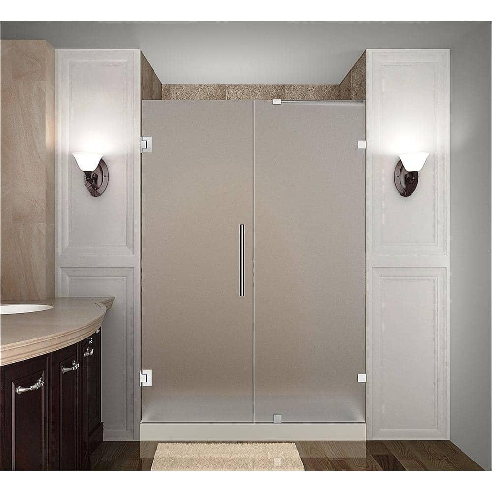 Aston SDR985F-CH-48-10 Nautis 72" H Hinged Frameless Shower Door