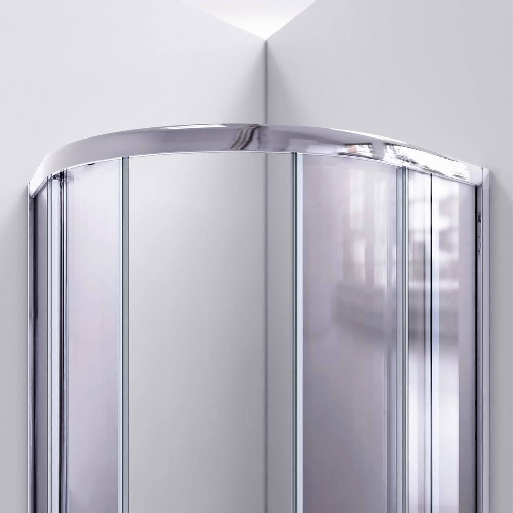 Prime 38" x 74.75" Rectangle Sliding Shower Enclosure with Base Included