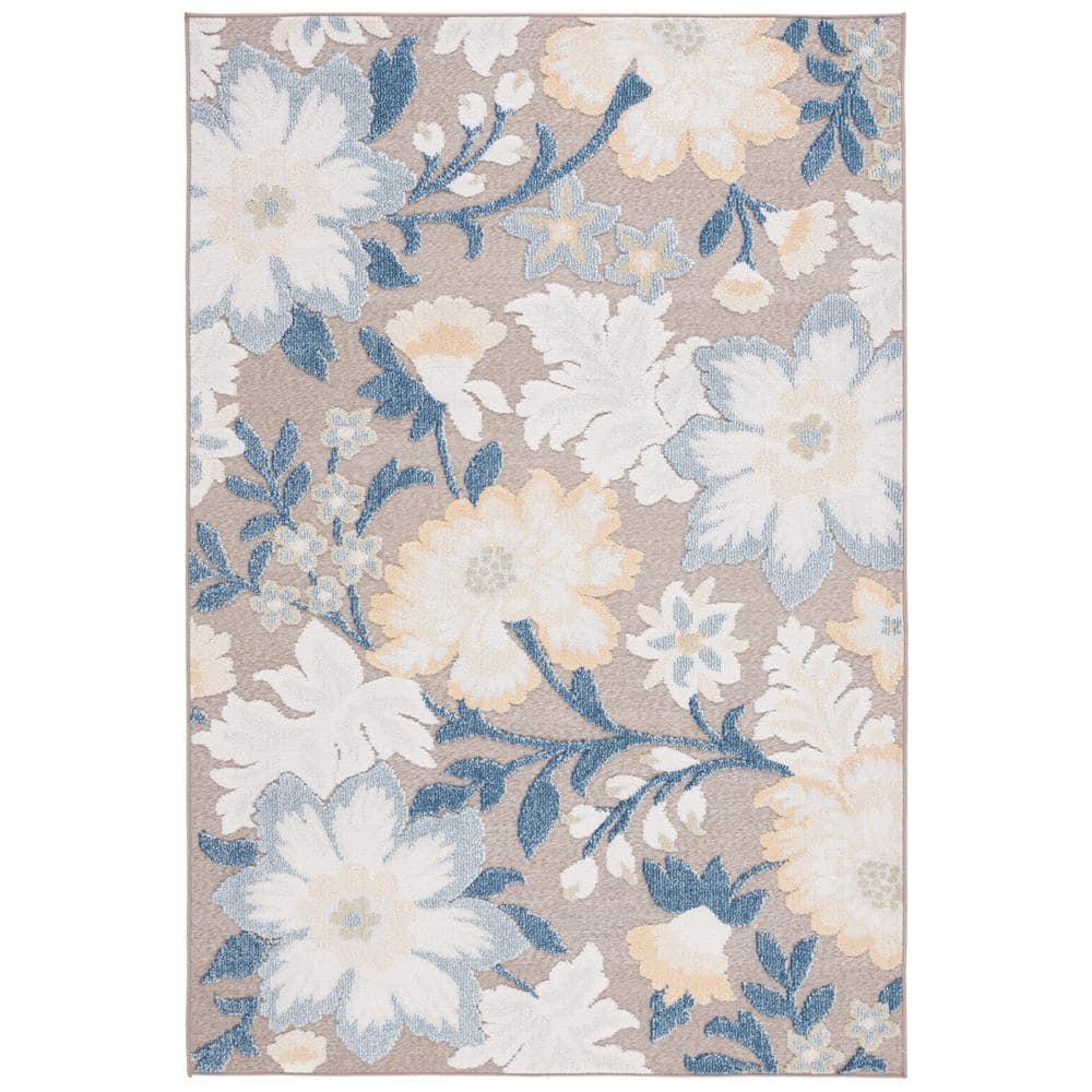 Sarasota SAR108 Power Loomed Area Rug - Navy/Brown - 5'3"x7'7" - Safavieh.