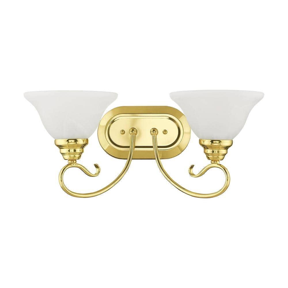 Livex Lighting Coronado 2 - Light Vanity in  Polished Brass