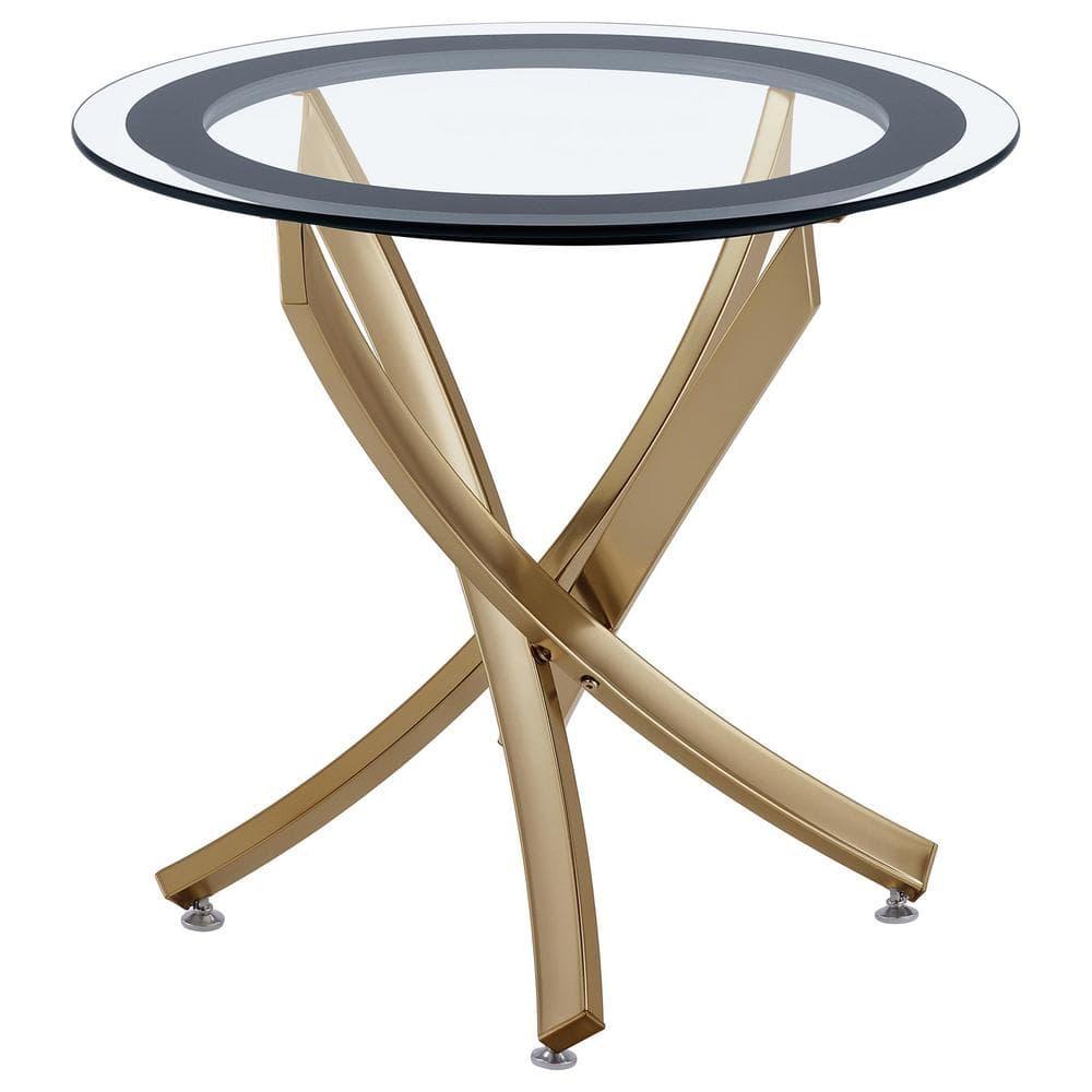 Brooke Glass Top End Table