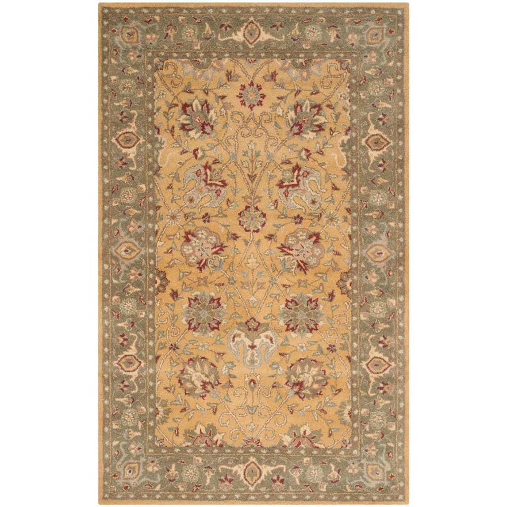 Antiquity AT21 Hand Tufted Indoor Area Rug - Gold - 5'x8' - Safavieh
