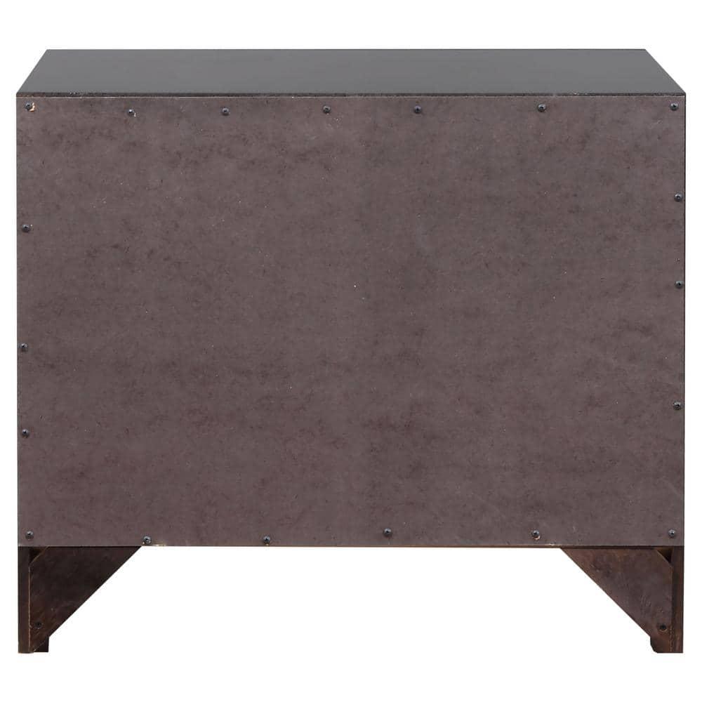 Coaster Contemporary Style Nightstand, Cappuccino Finish