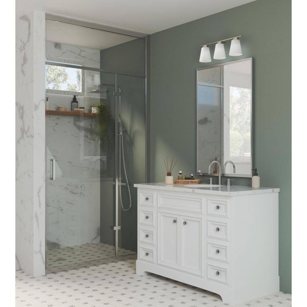 Progress Lighting Tanner 3 - Light Vanity in  Brushed Nickel