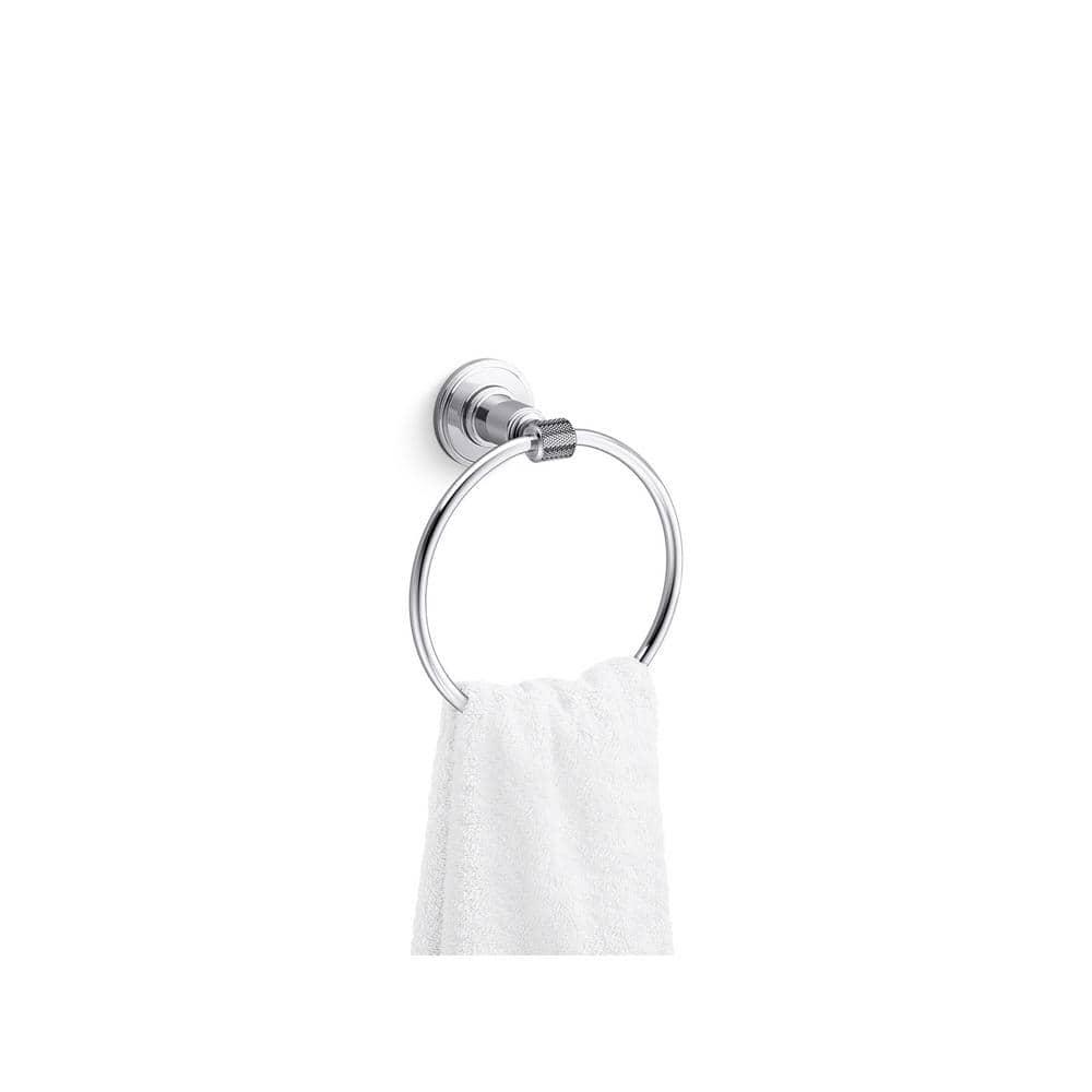 Torrington Wall Mounted Towel Ring in Polished Chrome