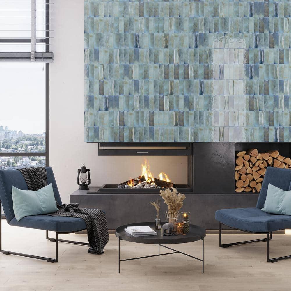 2.58'' W x 7.9'' L Ceramic Subway Singular Tile