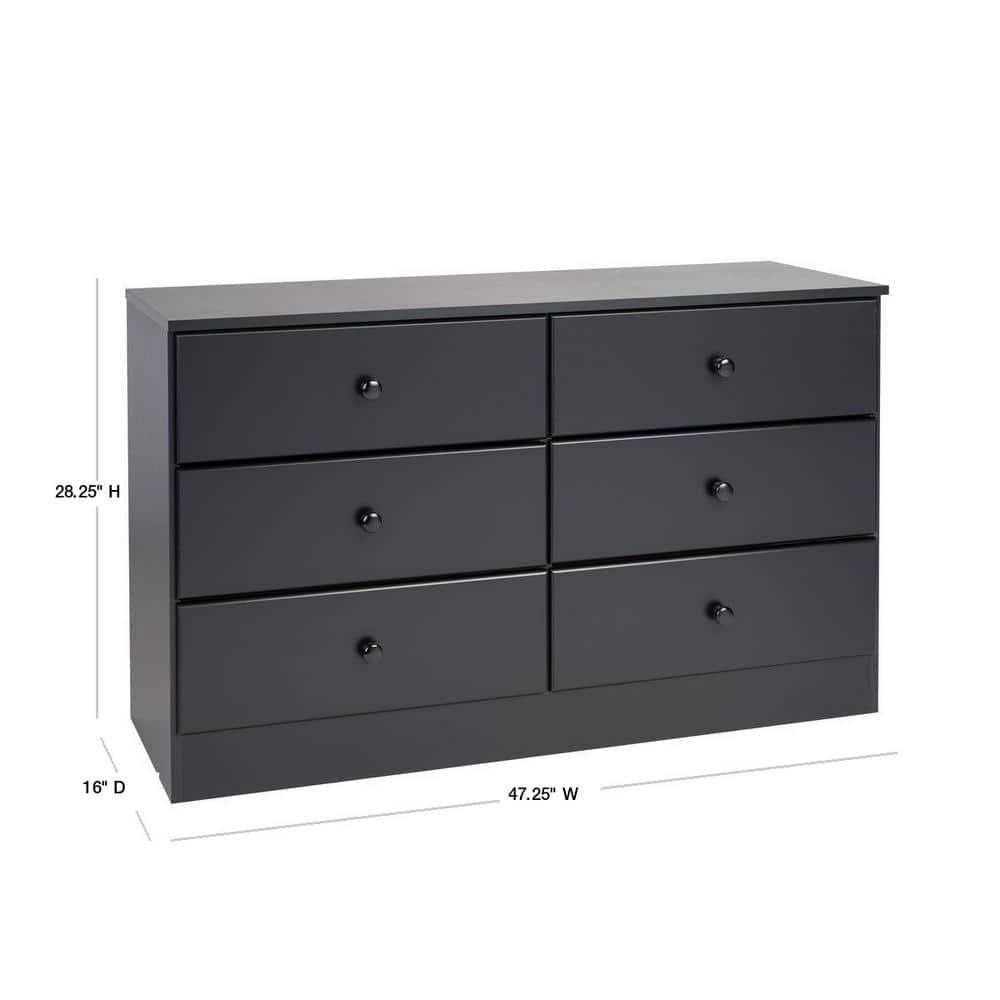 Mcclarrie Simplistic 6 Drawer 47.5" W Double Dresser