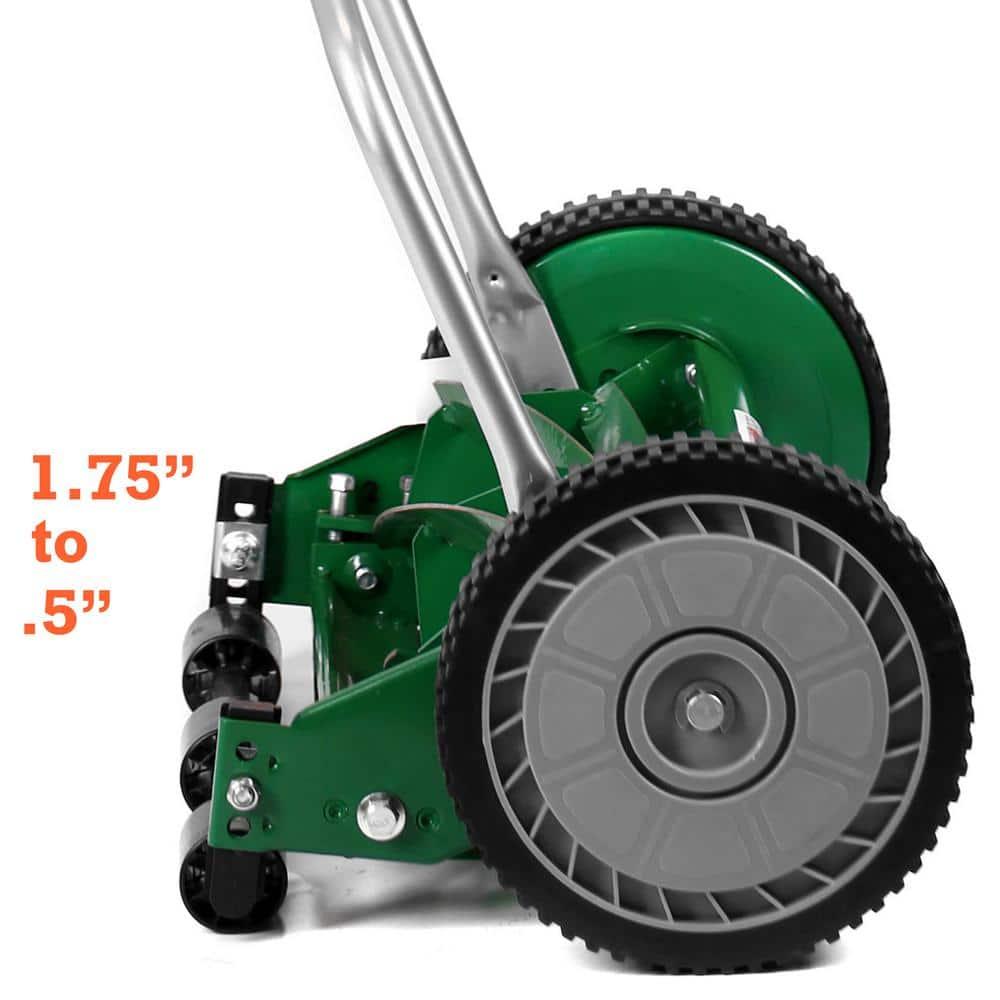 Scotts Green 14-Inch 5-Blade Manual Push Reel Lawn Mower