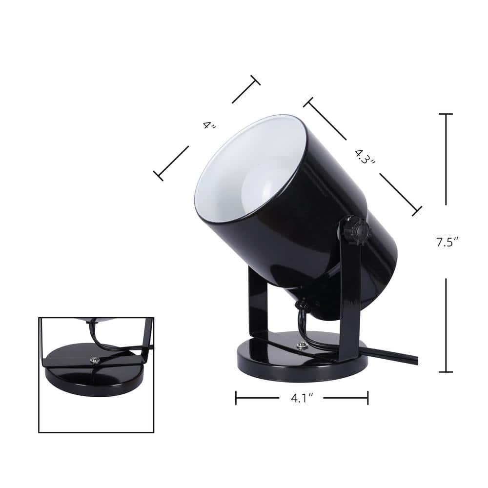 7.5'' Black Novelty Floor Lamp Set