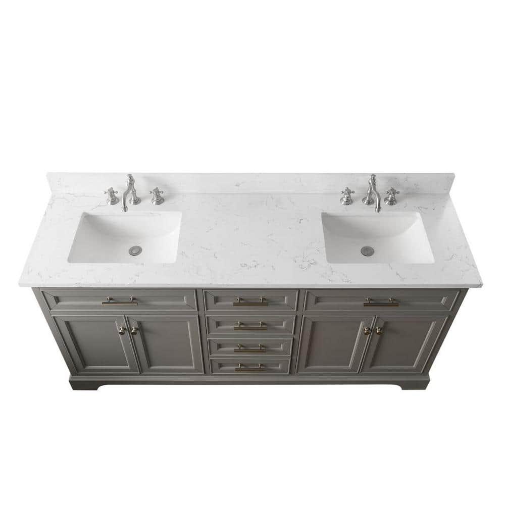 Sudio Design Thompson 72" W Double Bathroom Vanity & Reviews | Perigold