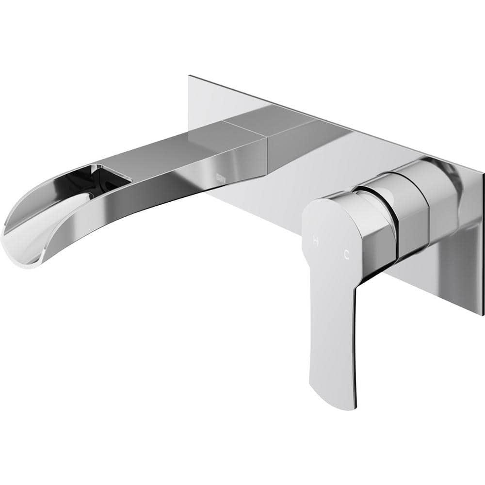 Cornelius 3" H Single Handle WaterSense Wall Mount Bathroom Faucet