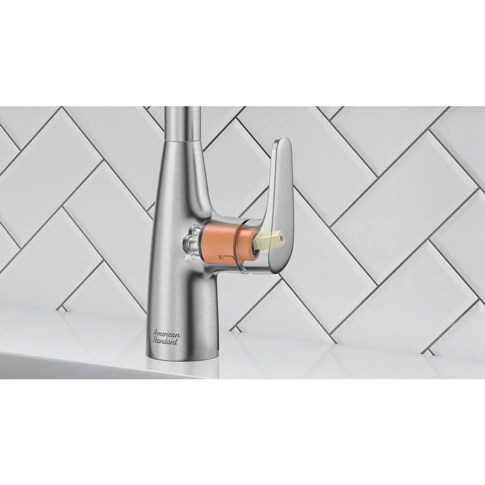 American Standard 7077.300 Colony Pro 1.5 GPM Single Hole Pull Down Kitchen Faucet -