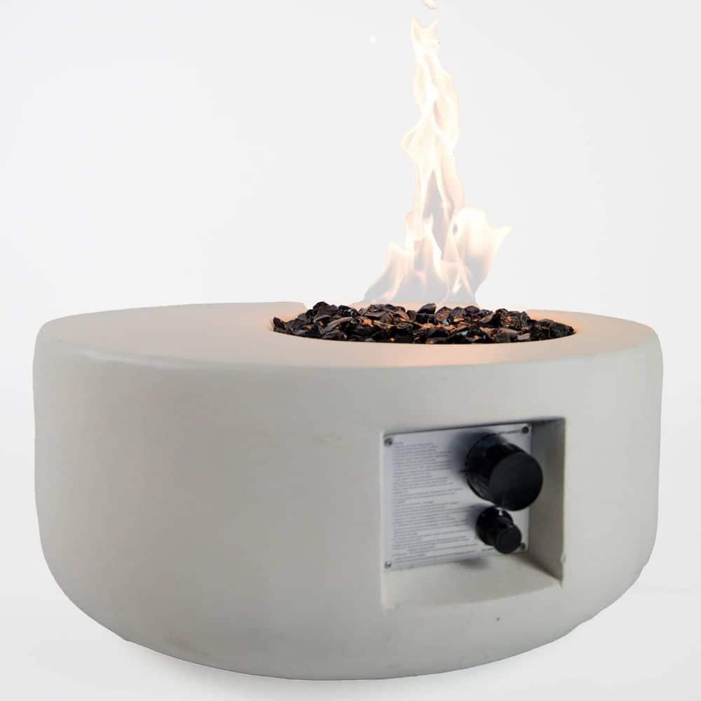 Bluegrass Living Bluegrass Living 26 Inch Carlisle MGO Propane Fire Pit Table Glass Beads & Cover-Model# HF26900AA