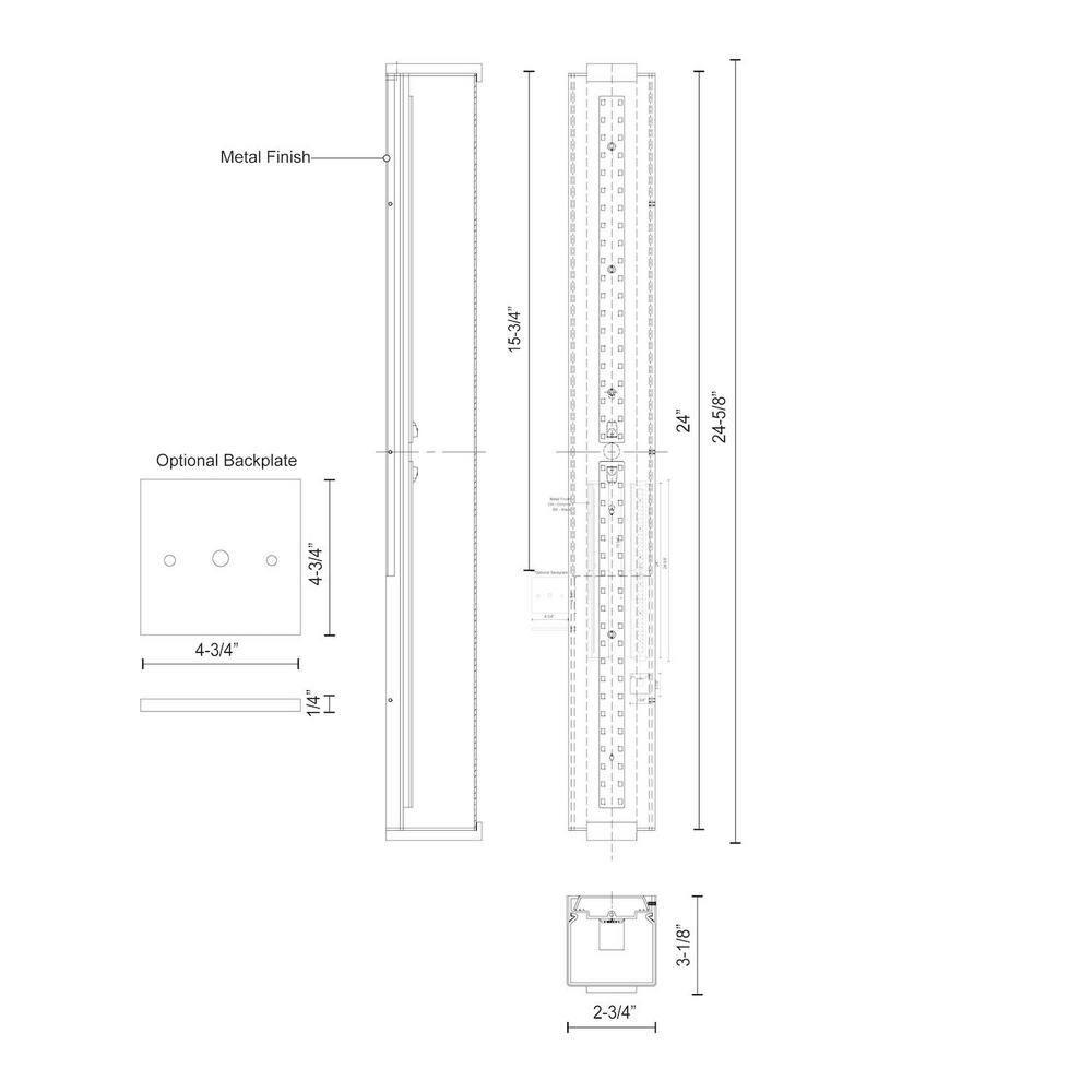 Kuzco Lighting Longitude Dimmable LED Bath Bar