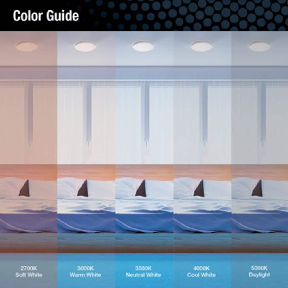 Juno Lighting Fmlr 11In Sww5 90Cri M4 Fmlr 11" Wide Switchable Color Temperature Led Flush